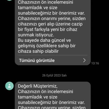 Reeder P10s Cihazımın Tamiri İle İlgili Şikayetim