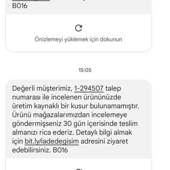 Skechers Sorunlu Ürün İade Kabul Edilmiyor.