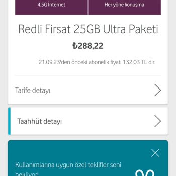 Vodafone'nin Paketime Uyguladığı Fahiş Zam