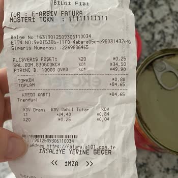 Trendyol Hızlı Market - A101 Bozuk Ürün Gönderdi