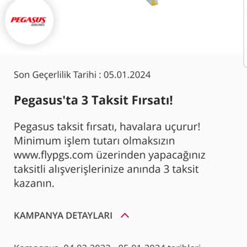Denizbank Pegasus 3 Taksit Kampanyası Hayal Kırıklığı Yarattı.