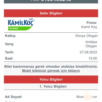 Kamil Koç Belirtilen Sürede Araç Hareket Etmedi.
