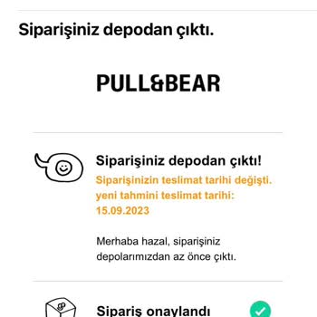Pull And Bear Satın Aldığım Ürünü Kaybetti.