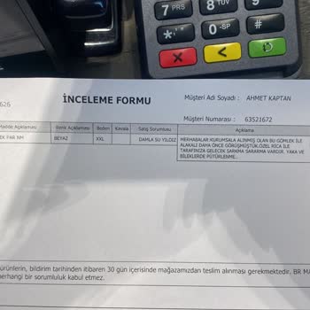 Altınyıldız Marka Gömlek Deformasyon Şikayeti