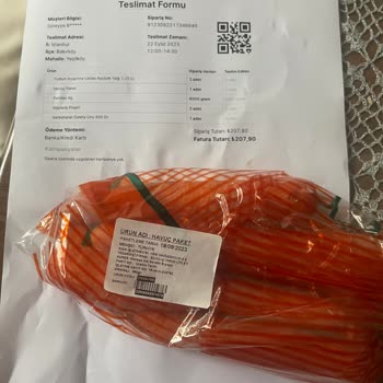 A101 Eksik - Paket İçindeki Ürün Eksikti Ve Kötü Patates