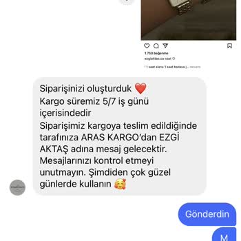 Ezgiaktas.co Tarafından Kargom Gelmedi.