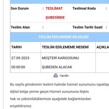 Aras Kargo Kargoyu Eve Getirmiyor