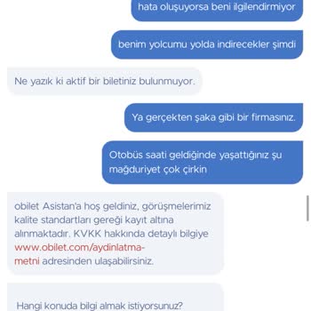 Obilet.com Ödeme Kesip, Hata Oldu Bilet İptal Diyerek Mağdur Etti