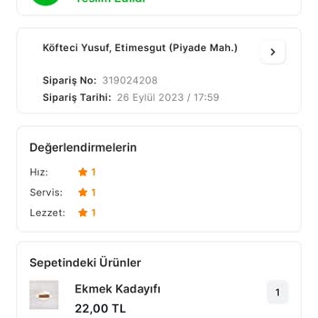 Migros Yemek Teslim Edilmeyen Yemeğe Para Ödedim