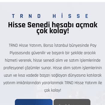 TRND Hisse Yanıltıyor