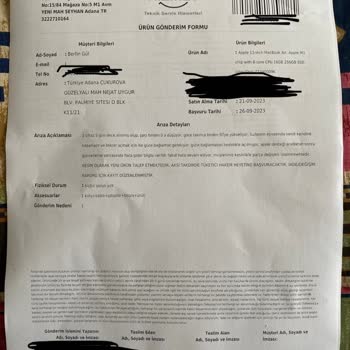 Adana M1 Teknosa Macbook Sorunu