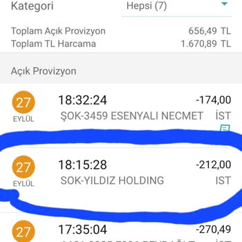 Şok Marketler Cüzdanımda Bakiyem Sıfır Görünüyor