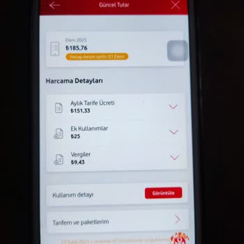 Vodafone Ücretsiz Tarife Durma Özelliği Faturama Ücret Yansıtmış