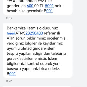Ziraat Bankası ATM'si Paramı Alıkoydu