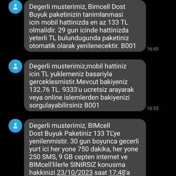 Bimcell 120 Liramın Üzerine Kondu