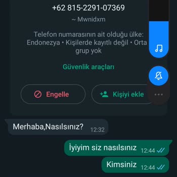 WhatsApp İş Teklifi Eden Numaralar