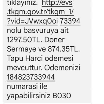 Tapu Ve Kadastro Genel Müdürlüğü Sivas Tapu Haksız Bir Şekilde Döner Sermaye Harcı Talep Etmesi