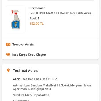 Yurt İçi Kargonun Kargomu İadesi