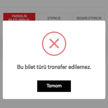Passolig Bileti Transfer Edemiyorum