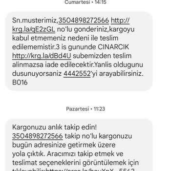 Yalova Çınarcık Aras Kargo Ürün Teslimi