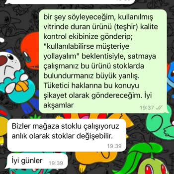 Koray Spor Teşhir Ürün Satmaya Çalışmak.