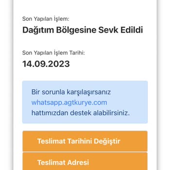 AGT Kurye (aynigunteslim.com) Kargom 13 Gündür Yok