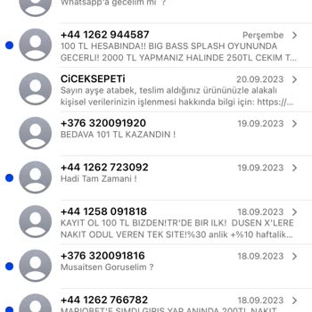 Betine.com Rahatsız Edici Mesajları