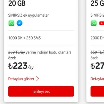 Vodafone Hat Taşıma Yanlış Tarife Uygulaması