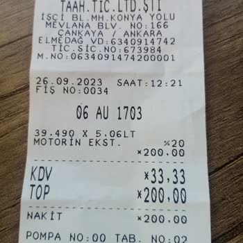 TP Petrol Bedelini Ödediğim Halde Aracıma Yakıt Konulmaması