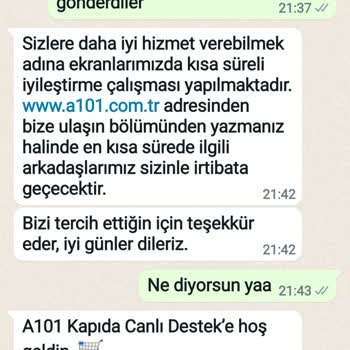 A101 Kapıda Sipariş İade Almıyor