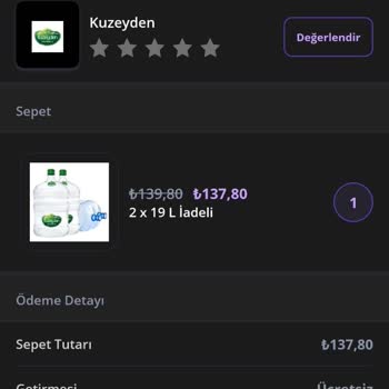 Getir Su Ödemesi Alınan Suyu Getirmiyor