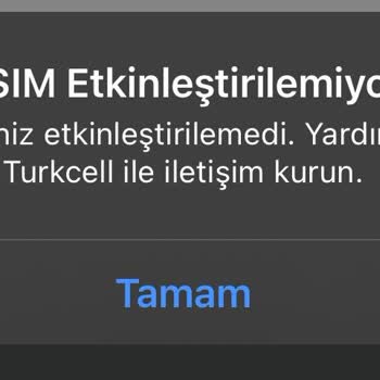 Turkcell E-Sim Aktifleştirme Sorunu