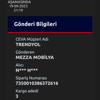 Ceva Logistics Mezza Mobilya Trendyol Günlerdir Teslim Edilmeyen Ürünüm