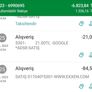 Exxen.com Üyelik İadesi