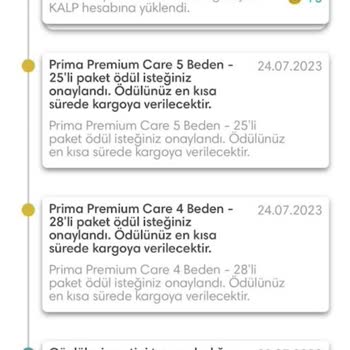 Prima Klübü Eksik Ürün Gönderimi