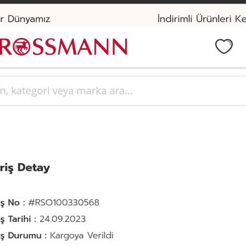 Rossmann Online Sipariş Kargo Yalanı!