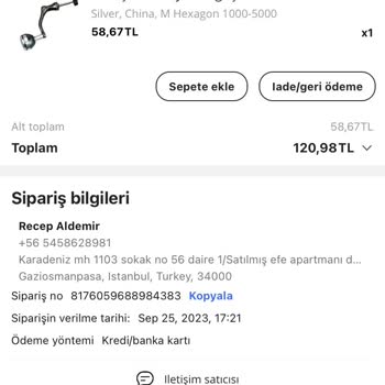 Aliexpress Ürünümü Yanlışlıkla Onayladım