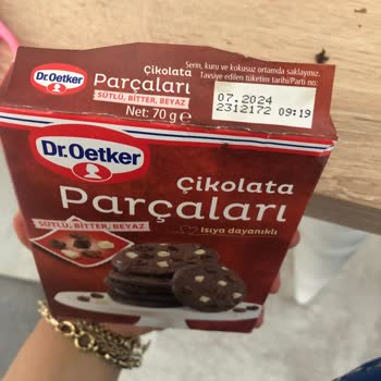 Dr. Oetker Isıya Dayanıklı Çikolata Daha Raftayken Erimiş