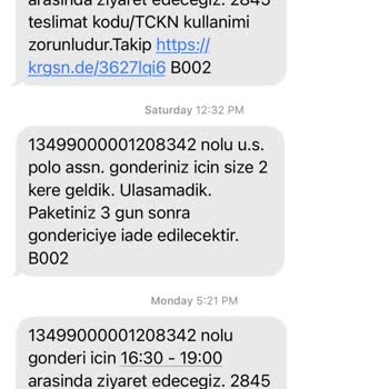 U.S. Polo Assn. Ürünü İstemiyorum, Paramı Geri İstiyorum
