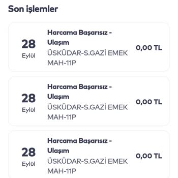 İBB - İstanbul Büyükşehir Belediyesi İstanbul Karta Param Yatmadı