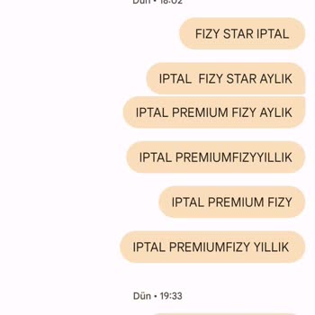 Turkcell Fiz İy Paketi İptal