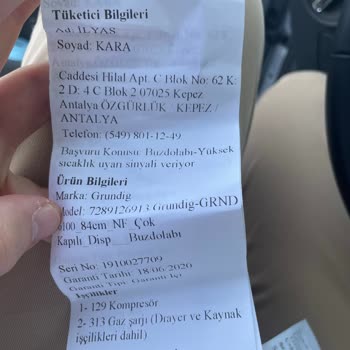 Grundig Buzdolabı (Arçelik) Arıza