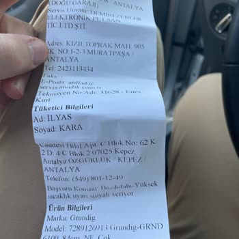 Grundig Buzdolabı (Arçelik) Arıza