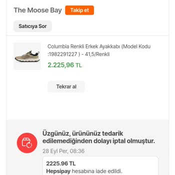 Hepsiburada Sipariş İptali
