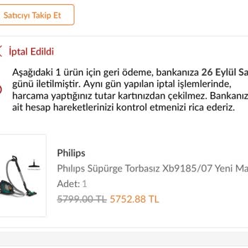 Trendyol İndimde Alınan Ürünleri İptal Ediyor