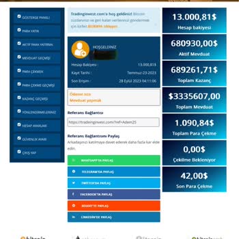 Tradeinginvest'ten Şikayetçiyim