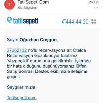 Tatilsepeti.com Aileme Tatilini Yaptırmadılar Güvendik Kapıdan Döndük
