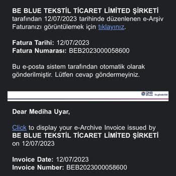 Kusurlu Ürün Be Blue Firması