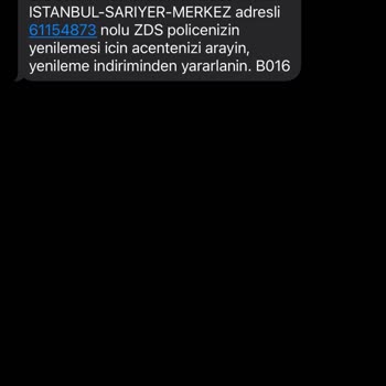 Hdi Sigorta Zds Poliçem Olduğunu İddia Eden Mesaj Atıyor