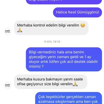 Nish For You 38. Günde Bile Ürün Teslim Edemeyen Firma